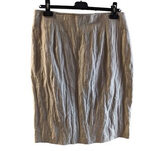 Louben women's skirt size 12 linen blend in cream colour